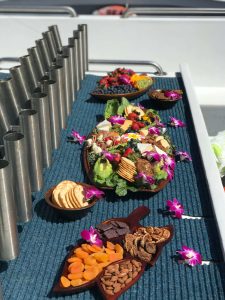 a bunch of food on a table