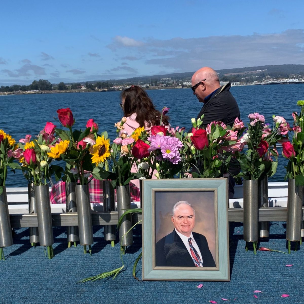 flowers on display for scattering