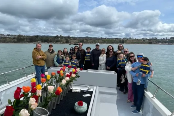 a group of people on a boat