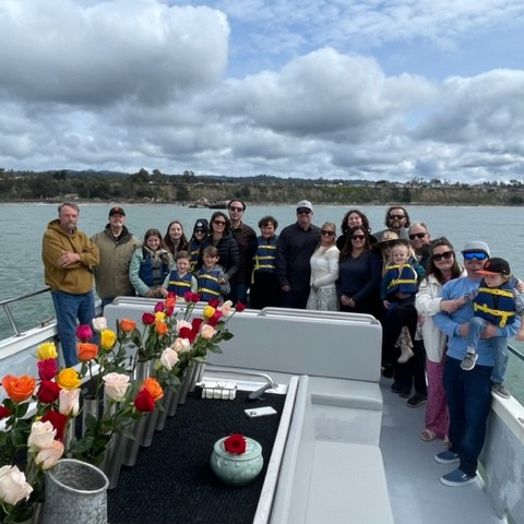 a group of people on a boat