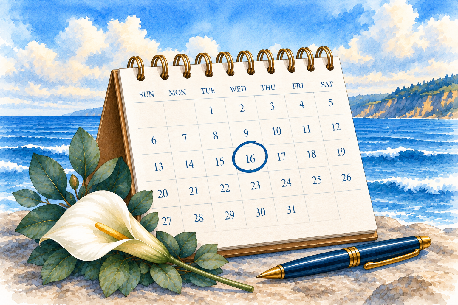 Scheduling a private burial at sea on Monterey Bay
